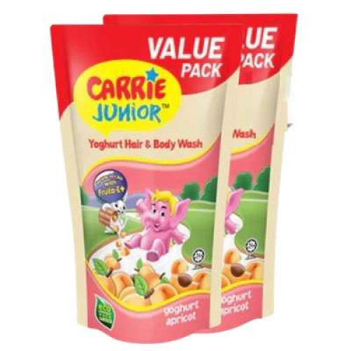 CARRIE JR HAIR BODY WASH APRICOT YOGURT TP 475G*2