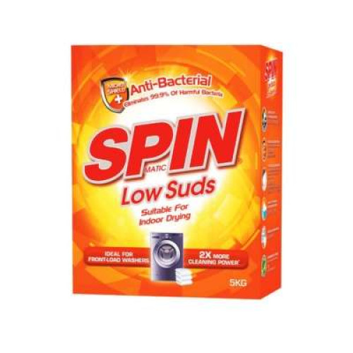 SPIN LOW SUBS PWD ANTI BACTERIAL ORANGE 5KG 