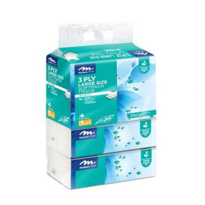 MEADOWS H P-SOFT PK TISSUE L 100SX4PKT  MEADOWS H P-SOFT PK TISSUE L 100SX4PKT