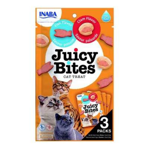 INABA JUICY BITES FISH & CLAM FLAVOR 33.9G (USA 70