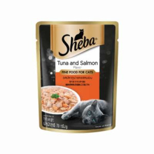 SHEBA POUCH TUNA SALMON 70G  SHEBA POUCH TUNA SALMON 70G
