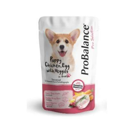 PROBALANCE PUPPY CHIC,EGG W.VEGGIS IN GRAVY 130G