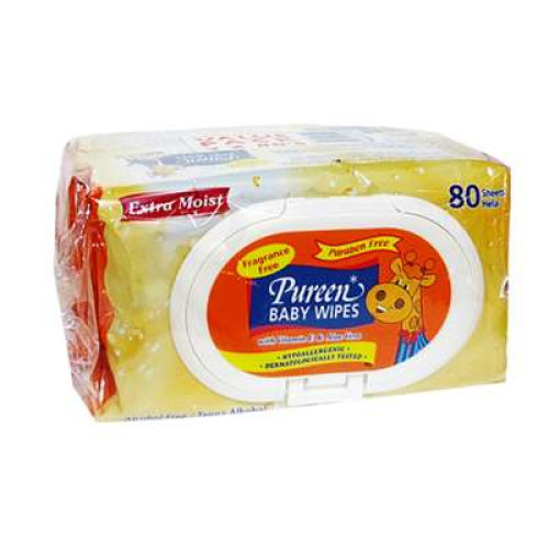 PUREEN BWFF2080 BABY WIPES ORANGE 80'Sx2