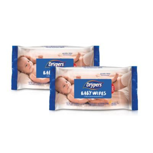 DRYPERS BABY WIPES 80SX2