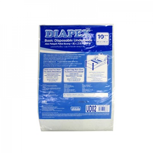 DIAPEX BASIC DISPOSABLE UNDERPAD 10'S