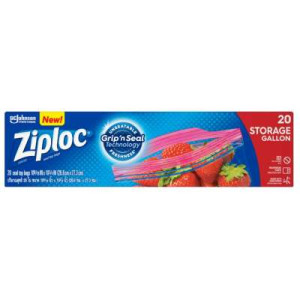 ZIPLOC STORAGE GALLON EOT 20SX12