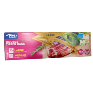 MEADOWS DOUBLE ZIPPER M+L 50PC