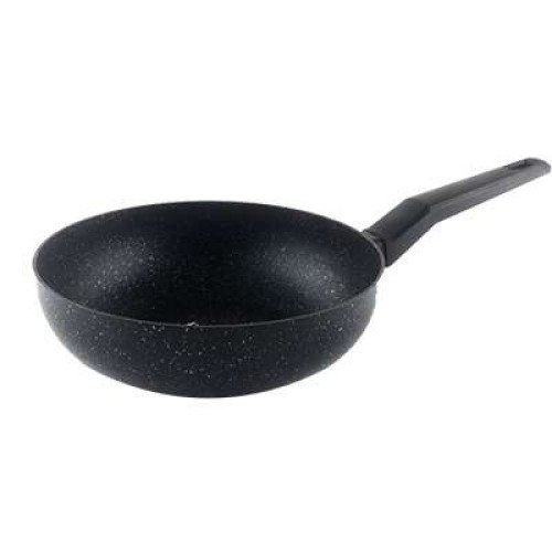 ZEN MARBLE 24X7.5CM OPEN TEMPURA WOK NON STICK