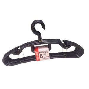 SM4708 8PCS BLACK COLOUR HANGER SM4708 8PCS BLACK COLOUR HANGER