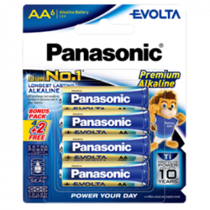 PANASONIC EVOLTA AA SIZE LR6EG/6B2F