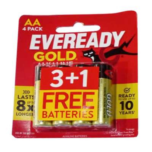 EVEREADY GOLD AA A91BP3+1M (3 FREE 1)